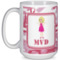 Pink Camo 15 Oz Coffee Mug - White (Personalized)