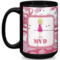 Pink Camo 15 Oz Coffee Mug - Black (Personalized)
