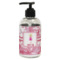 Pink Camo Plastic Soap / Lotion Dispenser (8 oz - Small - Black) (Personalized)