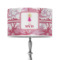 Pink Camo 12" Drum Lamp Shade - Fabric (Personalized)