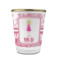 Pink Camo Glass Shot Glass - 1.5 oz - with Gold Rim - Single (Personalized)