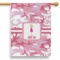 Pink Camo 28" House Flag (Personalized)