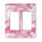 Pink Camo Rocker Style Light Switch Cover - Two Switch