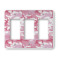Pink Camo Rocker Style Light Switch Cover - Three Switch
