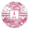 Pink Camo 5' Round Indoor Area Rug (Personalized)