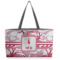 Pink Camo Beach Totes Bag - w/ Black Handles (Personalized)