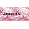 Pink Camo Front License Plate (Personalized)