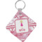 Pink Camo Diamond Plastic Keychain w/ Name or Text