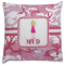 Pink Camo Decorative Pillow Case (Personalized)