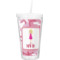 Pink Camo Double Wall Tumbler with Straw (Personalized)