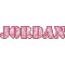 Pink Camo Name/Text Decal - Custom Sizes (Personalized)