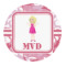 Pink Camo Round Decal (Personalized)