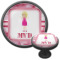 Pink Camo Cabinet Knob (Black) (Personalized)