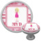 Pink Camo Cabinet Knob (Silver) (Personalized)