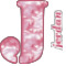 Pink Camo Name & Initial Decal - Custom Sized (Personalized)