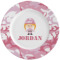 Pink Camo Ceramic Dinner Plates (Set of 4) (Personalized)