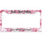 Pink Camo License Plate Frame - Style B (Personalized)