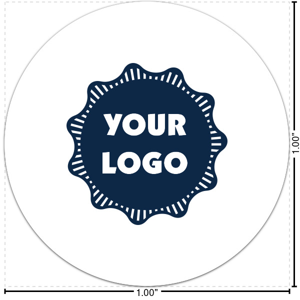 Custom Logo Multipurpose Round Labels - 1"