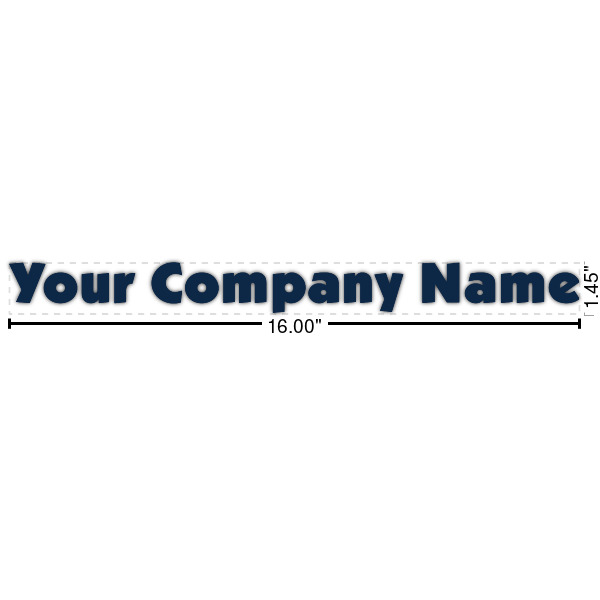 Custom Logo Name/Text Decal - Small
