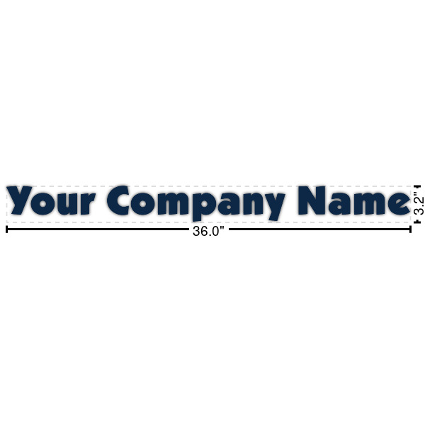 Custom Logo Name/Text Decal - Medium