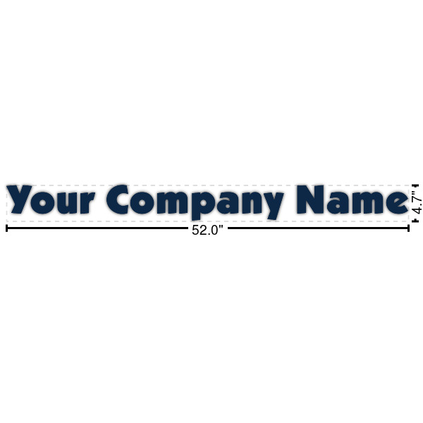 Custom Logo Name/Text Decal - Large
