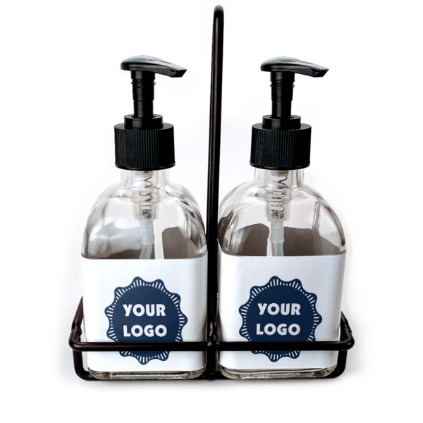 Custom Logo Glass Soap & Lotion Bottles