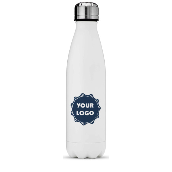 Custom Logo Water Bottle - 17 oz - Stainless Steel - Full Color Printing