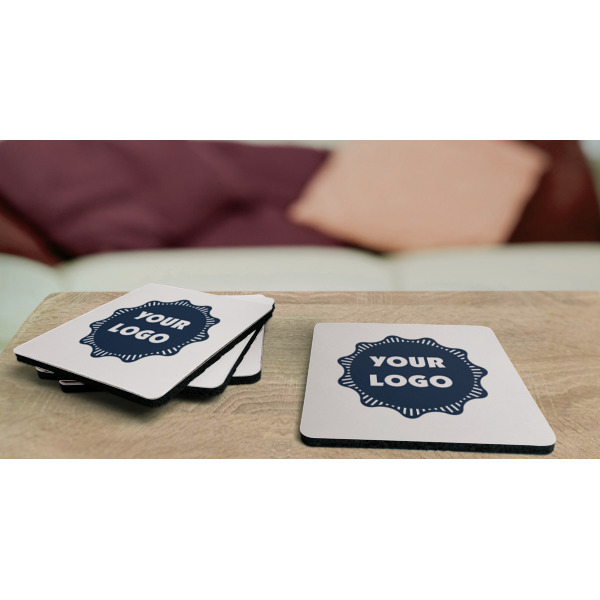 Custom Design - Coaster Rubber Back - On Coffee Table