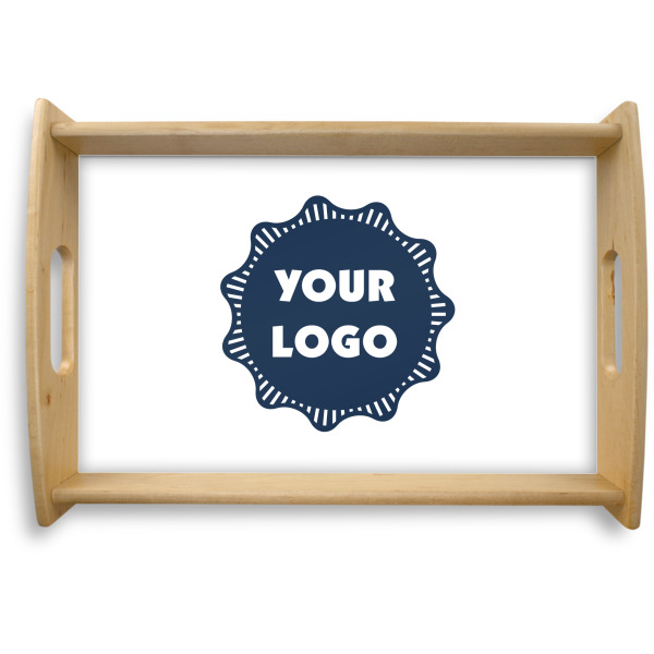 Custom Logo Natural Wooden Tray - Small