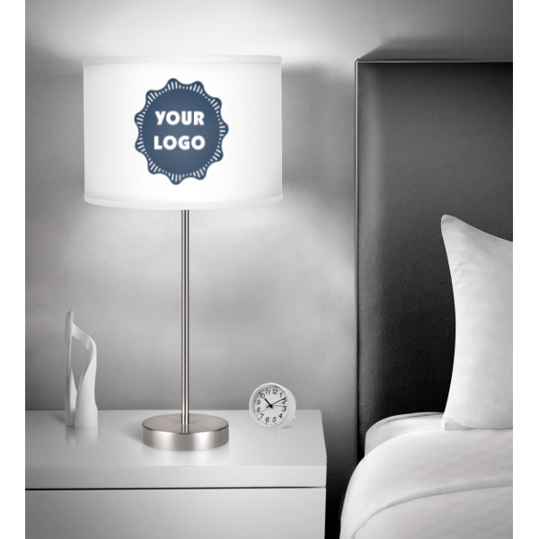 Custom Design - 13" Drum Lampshade - In Room