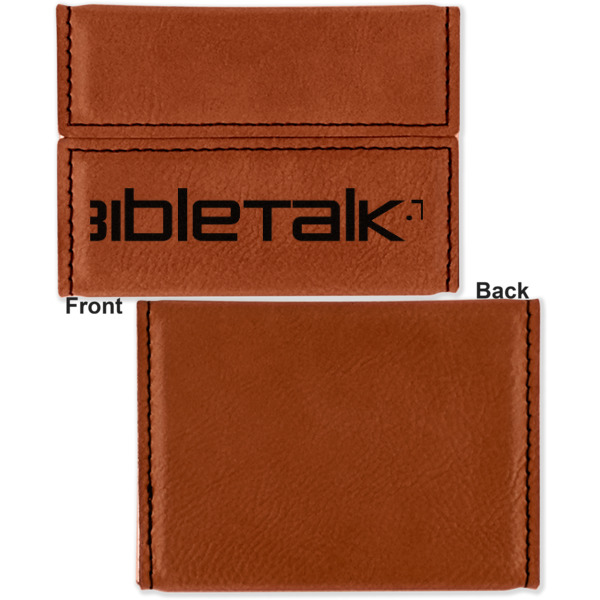 Custom Design - Leather Business Card Holder Front Back Single Sided - Apvl