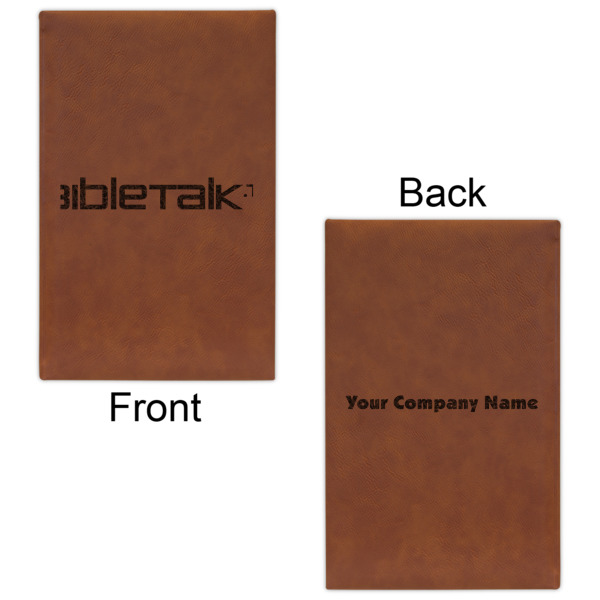 Custom Design - Cognac Leatherette Journal - Double Sided - Apvl