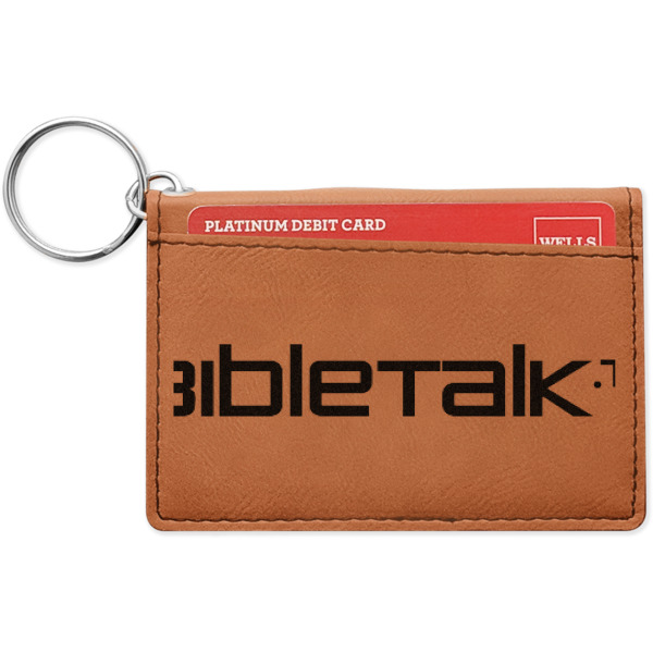 Custom Logo Leatherette Keychain ID Holder