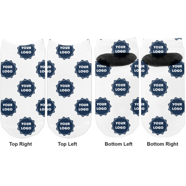 Custom Design - Adult Ankle Socks - Double Pair - Front and Back - Apvl