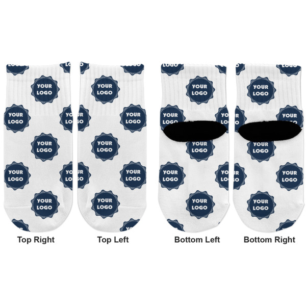 Custom Design - Toddler Ankle Socks - Double Pair - Front and Back - Apvl