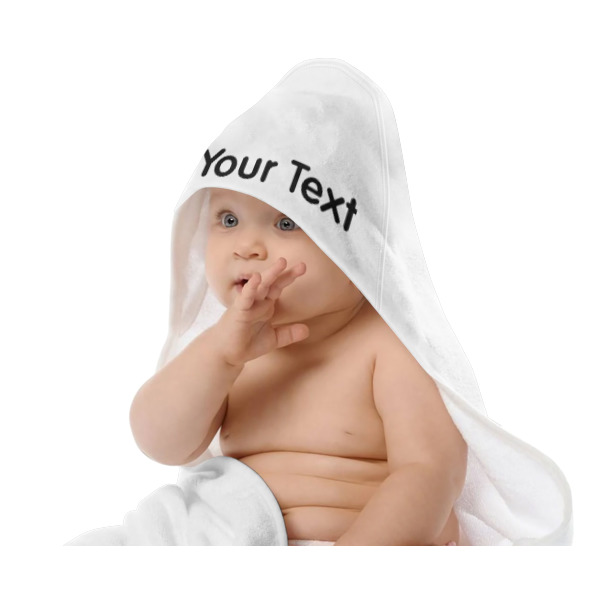 Custom Design - Baby Hooded Towel on Child