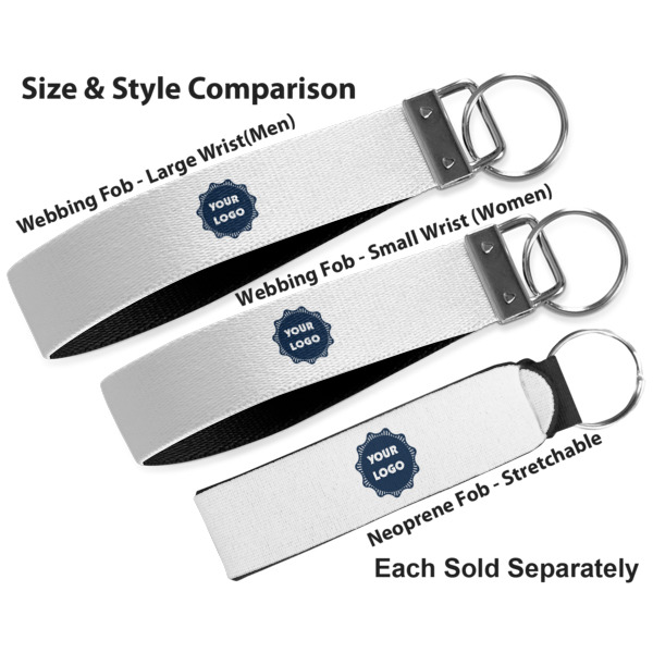 Custom Design - Multiple Key Ring comparison sizes