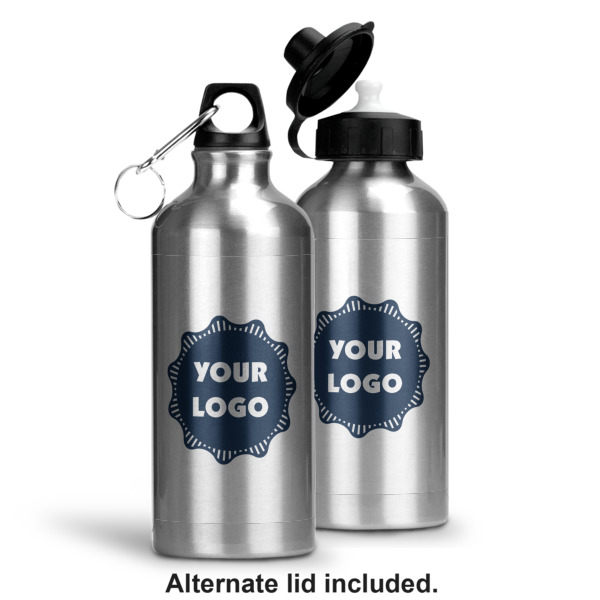 Custom Design - Aluminum Water Bottle - Alternate lid options