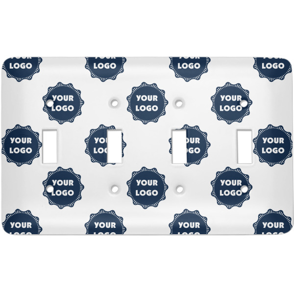 Custom Logo Light Switch Cover - 4 Toggle Plate