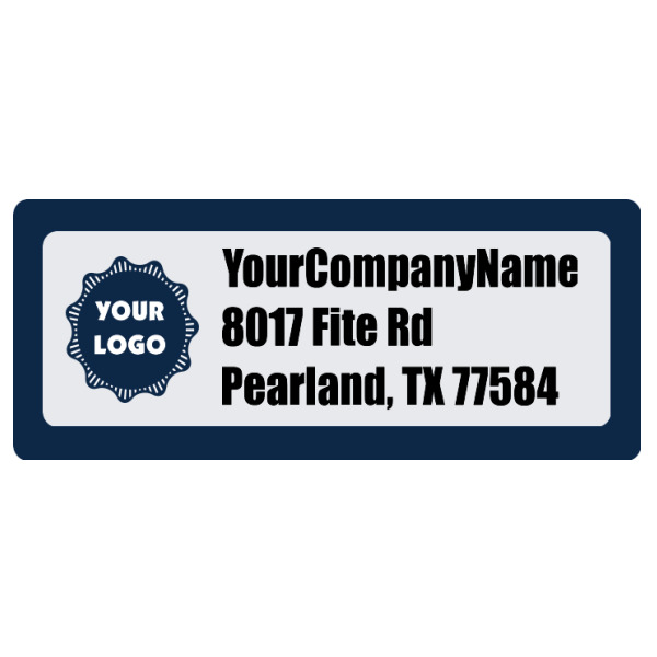 Custom Logo Return Address Labels