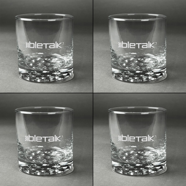 Custom Design - Whiskey Glasses - Set of 4 - Front