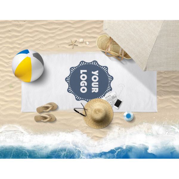 Custom Design - Beach Towel - Lifestyle on Beach