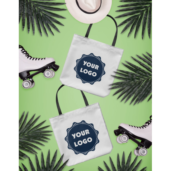 Custom Design - Canvas Tote Lifestyle Front and Back- 13x13