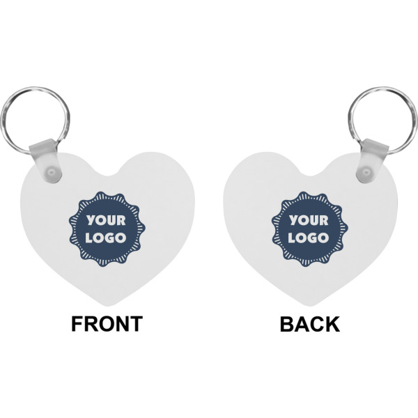 Custom Design - Heart Keychain (Front + Back)