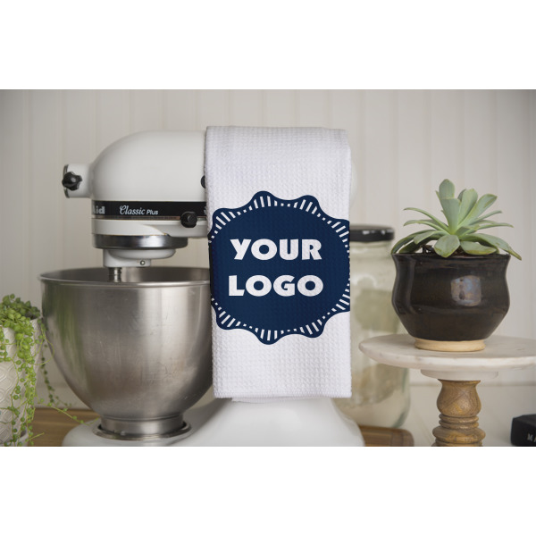 Custom Design - Waffle Weave Towel - Full Color Print - Lifestyle Image