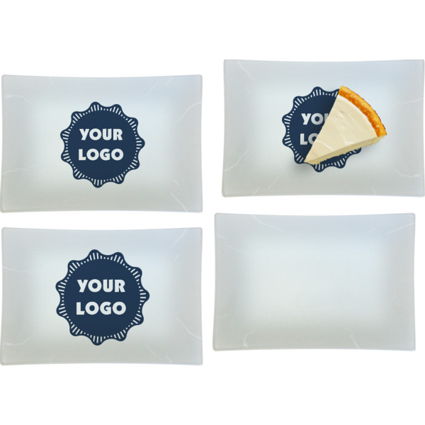 Custom Design - Set of Rectangular Appetizer / Dessert Plates