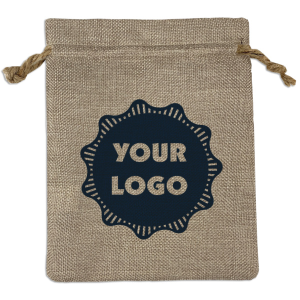 Custom Logo Burlap Gift Bag