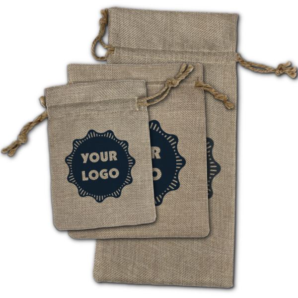 Custom Design - Burlap Gift Bags - (PARENT MAIN) All Three