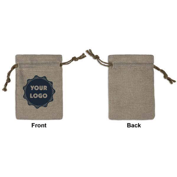 Custom Design - Small Burlap Gift Bag - Front Approval