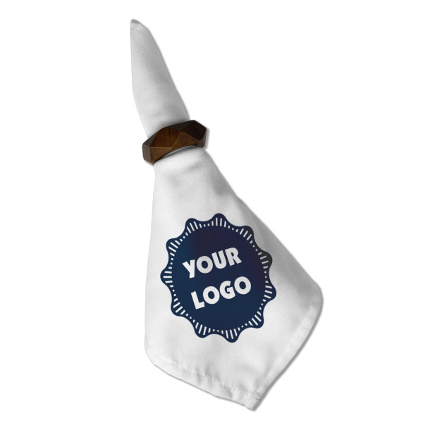 Custom Design - Cloth Napkins - Personalized Dinner (Folded in Ring) (MAIN)